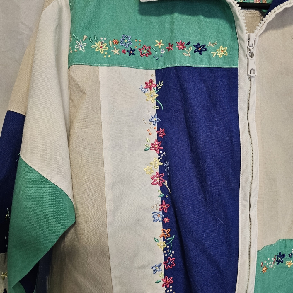 Vintage Koret Francisca Patchwork Jacket With Flo… - image 5